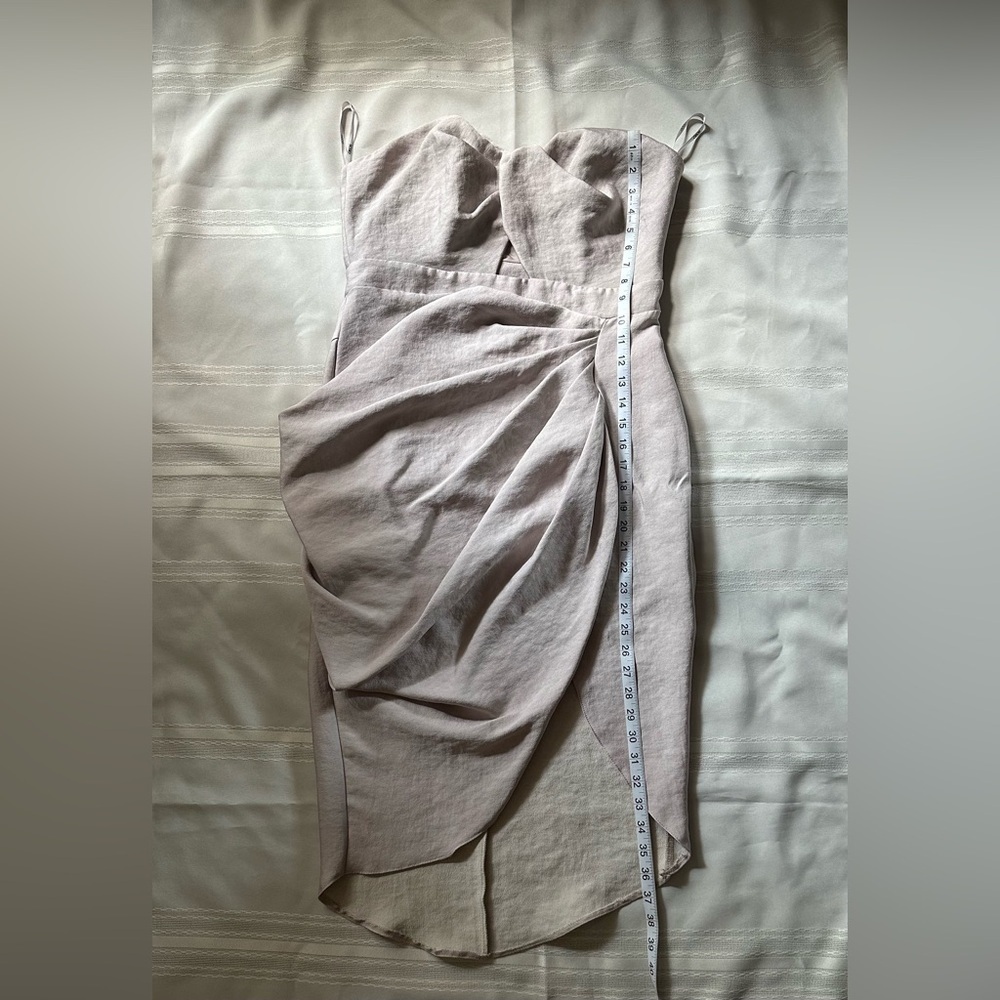 ASOS Elegant Strapless Cream Dress - Picture 8 of 11